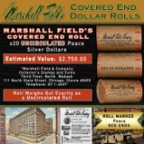 COO- Rare RED Level MARSHALL FIELDS Unc Peace $1 Roll 20