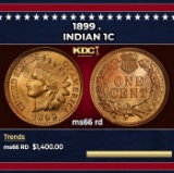 1899 Indian Cent . 1c ms66 rd SEGS
