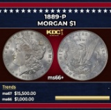 1889-p Morgan Dollar $1 ms66+ SEGS