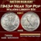 1943-p Walking Liberty Half Dollar Near Top Pop 50c ms68 SEGS