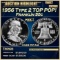 1956 Type 2 Proof Franklin Half Dollar TOP POP! 50c pr69 DCAM SEGS