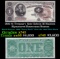 1890 $1 Treasury Note Edwin M Stanton Grades xf+ Signatures Rosecrans/Huston