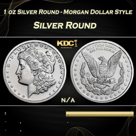 1 oz Silver Round - Morgan Dollar Style