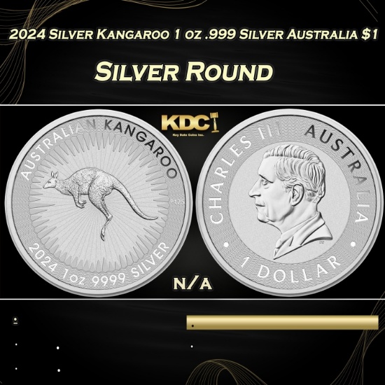2024 Silver Kangaroo 1 oz .999 Silver Australia $1