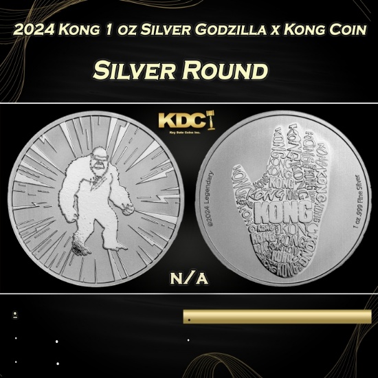 2024 Kong 1 oz Silver Godzilla x Kong Coin