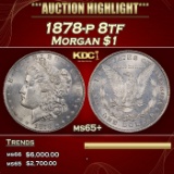 1878-p 8tf Morgan Dollar $1 ms65+ SEGS