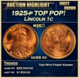 1925-p Lincoln Cent TOP POP! 1c ms68 rd SEGS
