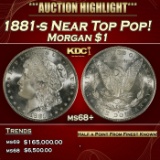 1881-s Morgan Dollar Near Top Pop! $1 ms68+ SEGS