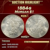 1884-s Morgan Dollar $1 ms62+ USCG
