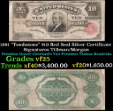 1891 $10 Red Seal Silver Certificate 