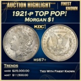 1921-p Morgan Dollar TOP POP! $1 ms67+ SEGS