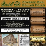 CCY- MARSHALL FIELDS RARE UNC Black Lvl 20 Coin Morgan Roll