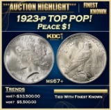 1923-p Peace Dollar TOP POP! $1 ms67+ SEGS