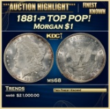 1881-p Morgan Dollar TOP POP! $1 ms68 SEGS