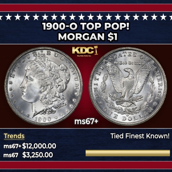 1900-o Morgan Dollar TOP POP! $1 ms67+ SEGS