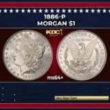 1886-p Morgan Dollar $1 Grades ms64+