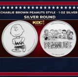 Charlie Brown Peanuts Style - 1 oz Silver Round Round