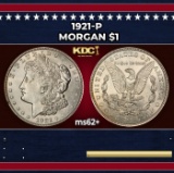 1921-p Morgan Dollar $1 Grades ms62+