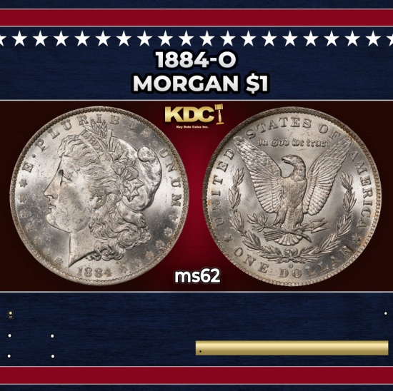 1884-o Morgan Dollar $1 Grades ms62