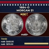 1884-o Morgan Dollar $1 Grades ms65+