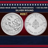 2022 Niue Sonic the Hedgehog - 1 oz Silver Round Round