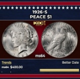 1926-s Peace Dollar $1 Grades ms64