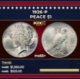 1926-p Peace Dollar $1 ms65+ SEGS