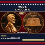 1974-s Proof Lincoln Cent 1c pr70 rd dcam SEGS