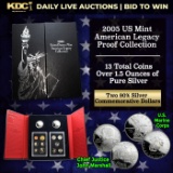 2005 U.S. Mint American Legacy Collection Set 13 Coins Over 1.5 Oz Of Silver