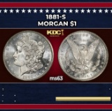 1881-s Morgan Dollar $1 Grades ms63
