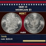 1881-o Morgan Dollar $1 Grades ms64