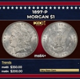 1897-p Morgan Dollar $1 Grades ms64+