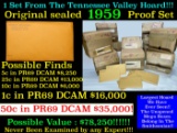Original sealed 1959 United States Mint Proof Set Tennessee Valley Hoard