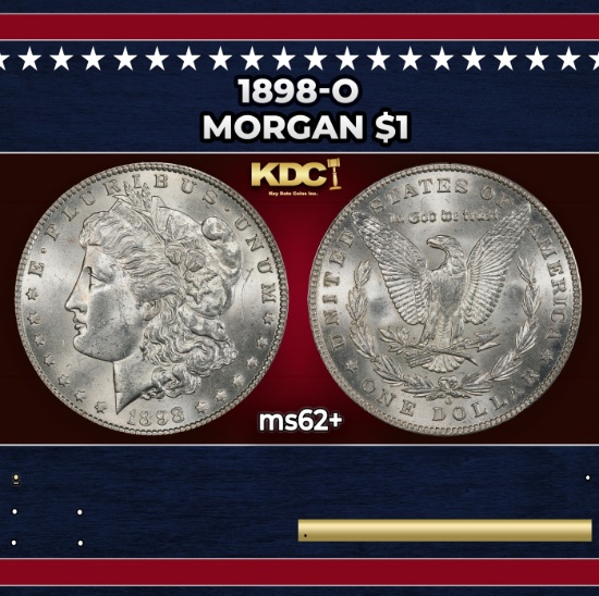 1898-o Morgan Dollar $1 Grades ms62+