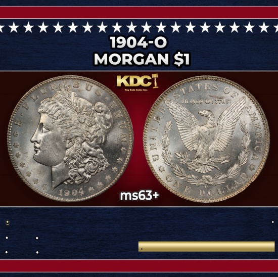 1904-o Morgan Dollar $1 Grades ms63+