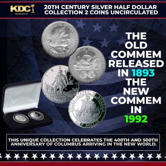 The Columbus Half Dollar Commemorative Collection 2 Coins
