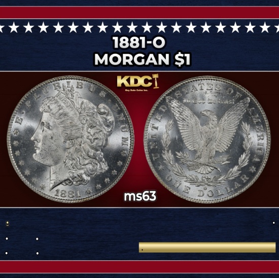 1881-o Morgan Dollar $1 Grades ms63