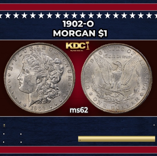 1902-o Morgan Dollar $1 Grades ms62