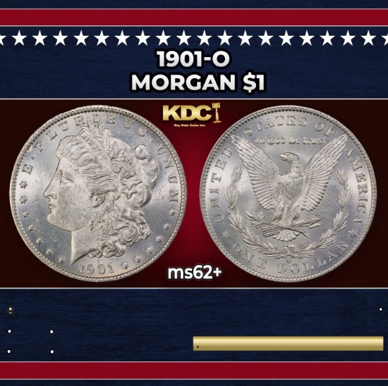1901-o Morgan Dollar $1 Grades ms62+