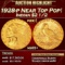 1928-p Gold Indian Quarter Eagle Near Top Pop! $2 1/2 ms65+ SEGS