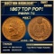 1867 Indian Cent TOP POP! 1c ms66+ RB SEGS