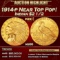 1914-p Gold Indian Quarter Eagle Near Top Pop! $2 1/2 ms66 USCG