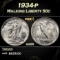 1934-p Walking Liberty Half Dollar 50c Grades GEM+ Unc