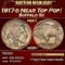 1917-d Buffalo Nickel Near Top Pop! 5c ms66+ SEGS