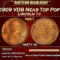 1909 VDB Lincoln Cent Near Top Pop 1c ms67+ rd SEGS
