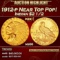 1912-p Gold Indian Quarter Eagle Near Top Pop! $2 1/2 ms66 USCG