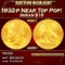 1932-p Gold Indian Eagle Near Top Pop! $10 ms66+ SEGS