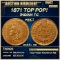 1871 Indian Cent TOP POP! 1c ms66+ rb SEGS
