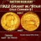 1922 Grant w/Star Gold Commem Dollar 1 ms67 SEGS