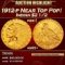 1912-p Gold Indian Quarter Eagle Near Top Pop! $2 1/2 ms65+ SEGS